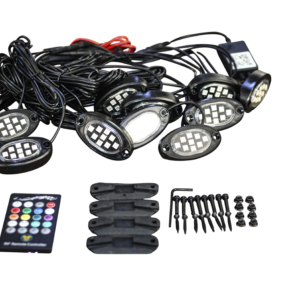 10pc Colour Rock Light Set