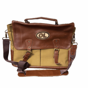 Leather and Canvas Laptop Bag