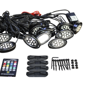 10pc Colour Rock Light Set