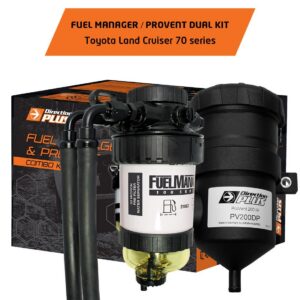 Fuel Manager Pre-Filter + Catch Can Kit, Land Cruiser 70 4.5L V8 2012-2017